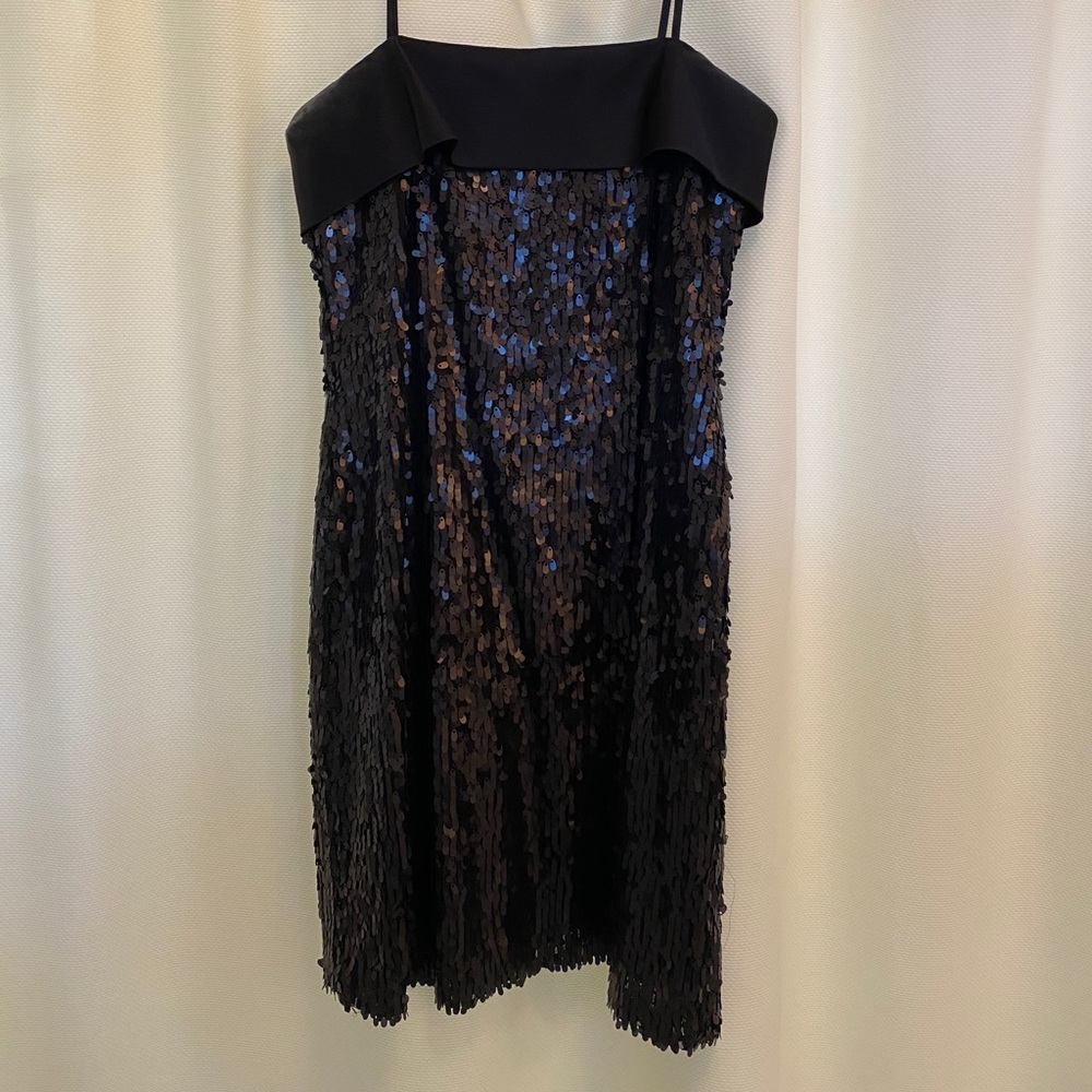 W by Worth Black Sequin Cocktail Dress S